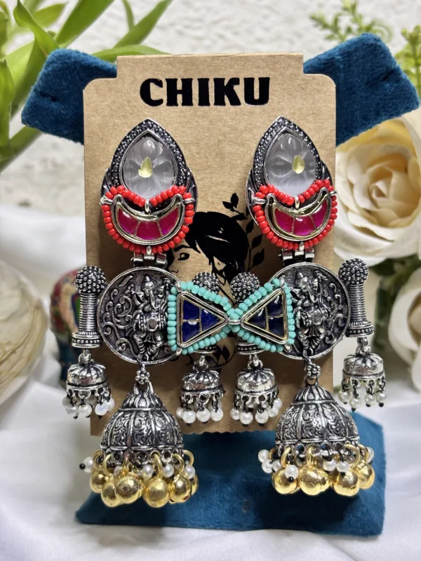 Boho Fusion Jhumka - Image 2