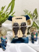 Tribal Oxidized Earrings