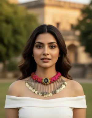 Royal Coin Charm Necklace
