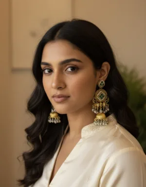 Golden Pearl Designer Earrings