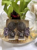 ✨ Festive Glow German Silver Earrings