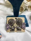 ✨ Festive Glow German Silver Earrings
