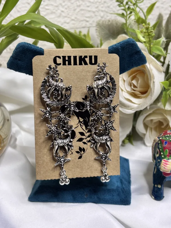 🌺 Oxidised German Silver Earrings for Women 🌺 - Image 2