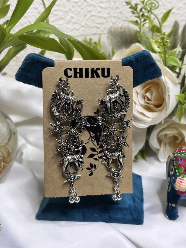 🌺 Oxidised German Silver Earrings for Women 🌺 - Image 3