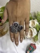 ⭐ Trendy Oxidized Statement Ring