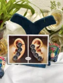 🌸 Floral Design Cuff Earrings