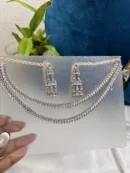 Elegant Double Layer Diamond Necklace