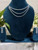 Classic Triple Layer Diamond Necklace Set