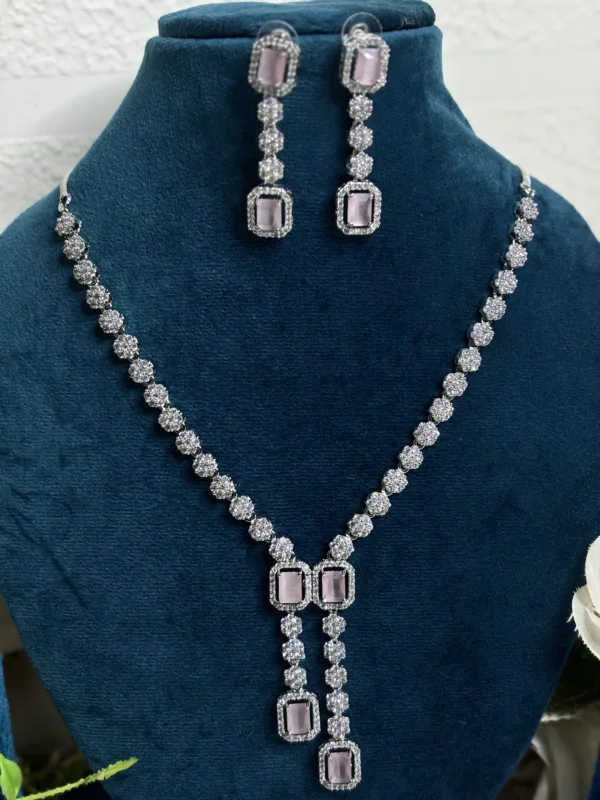Elegant Party Wear Necklace Set - Image 3