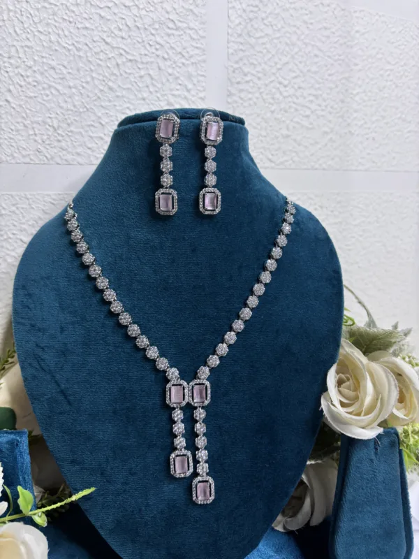Elegant Party Wear Necklace Set - Image 4