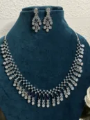 Designer Blue Stone Statement necklaces set