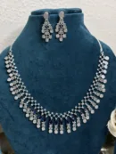 Designer Blue Stone Statement necklaces set