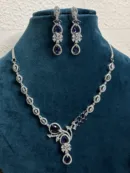 Glamorous Stone Studded Necklace Set