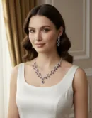 Sparkling Crystal Designer Necklace Set